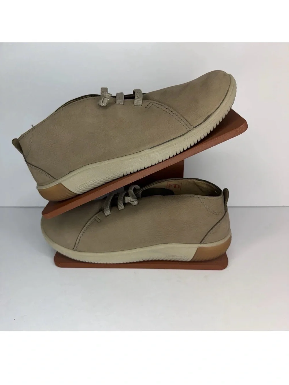 KEEN KNX Chukka Boots, Mens Sz 8.5 No-Tie Elastic Lace Shoes, Preferred Leather